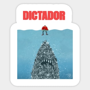 Dictador Maduro Jaws Sticker